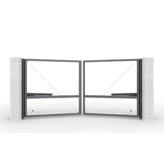 Распашные ворота с электроприводом серии Prestige без заполнения Распашные ворота с электроприводом серии Prestige без заполнения