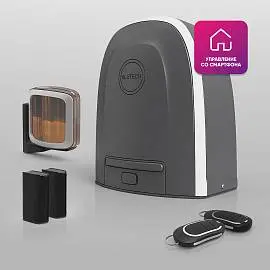 Умный привод для откатных ворот ALUTECH Roteo RTO-500MKIT-Sm + беспроводные фотоэлементы LM-LB + сигнальная лампа SL-U + Wi-fi модуль WM-Sm Умный привод для откатных ворот ALUTECH Roteo RTO-500MKIT-Sm + беспроводные фотоэлементы LM-LB + сигнальная лампа SL-U + Wi-fi модуль WM-Sm